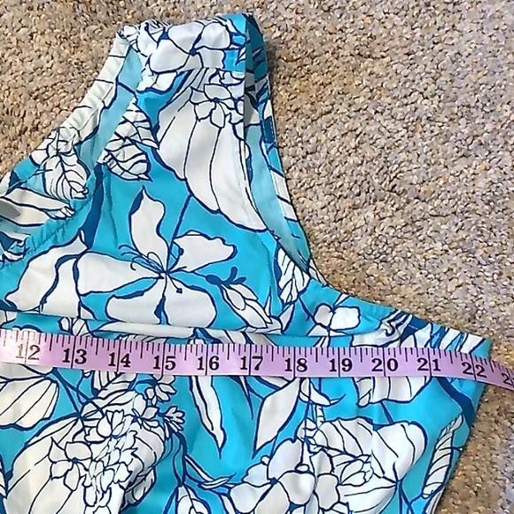 NWT Lane Bryant Tropical Floral One Shoulder Maxi Dress Size 18 - Picture 3 of 5